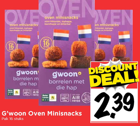 Gwoon   snack folder aanbieding bij  Vomar - details