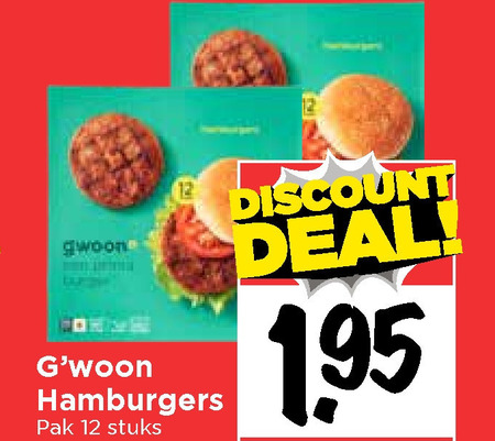 Gwoon   hamburger folder aanbieding bij  Vomar - details