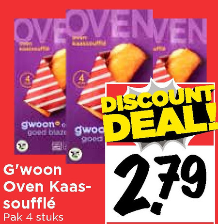 Gwoon   kaassouffles folder aanbieding bij  Vomar - details