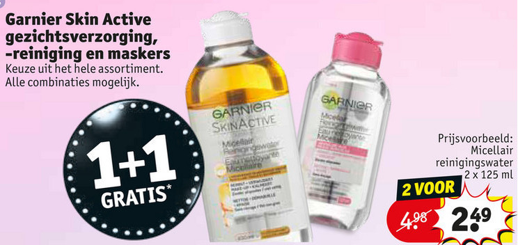 Garnier Skin Active   gezichtsverzorging, gezichtsreiniging folder aanbieding bij  Kruidvat - details