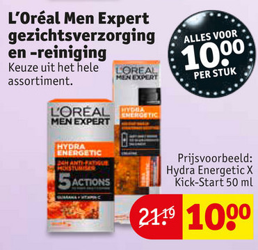 L Oreal Men Expert   heren gezichtsverzorging folder aanbieding bij  Kruidvat - details