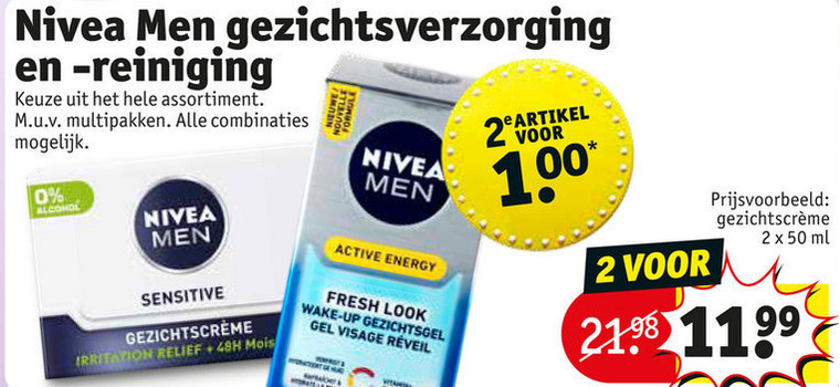 Nivea gezichtsverzorging aanbieding bij Kruidvat - details