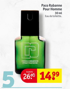 Paco Rabanne   eau de toilette folder aanbieding bij  Kruidvat - details