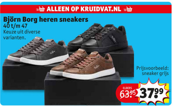 Bjorn Borg heren sneakers aanbieding bij - details