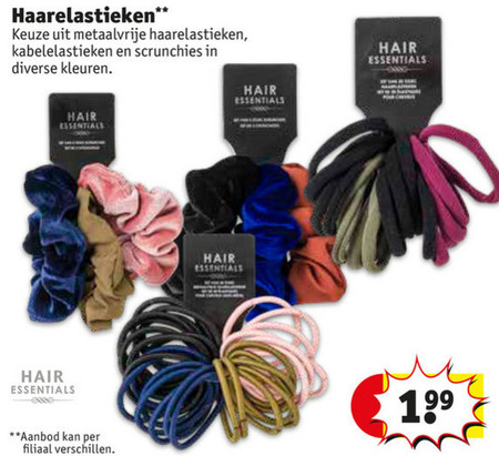 Hair Essentials   haarelastiek folder aanbieding bij  Kruidvat - details