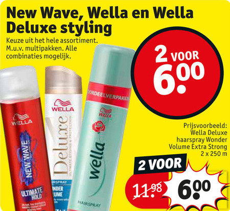 New Wave   hairspray, haargel folder aanbieding bij  Kruidvat - details