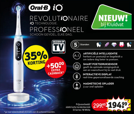 Braun Oral-B   electrische tandenborstel folder aanbieding bij  Kruidvat - details