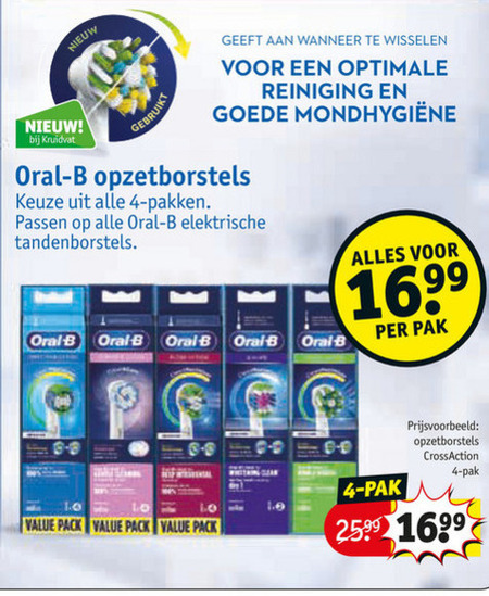 Braun Oral-B   opzetborstel folder aanbieding bij  Kruidvat - details