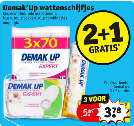 Demak up   wattenschijfjes folder aanbieding bij  Kruidvat - details