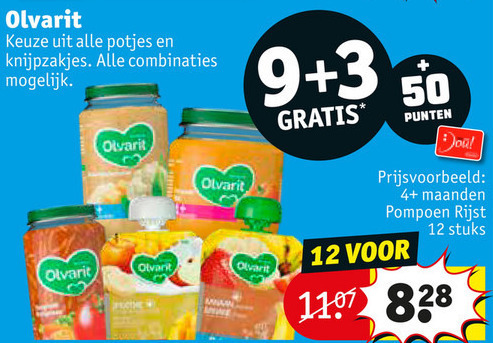 Olvarit   babyvoeding folder aanbieding bij  Kruidvat - details