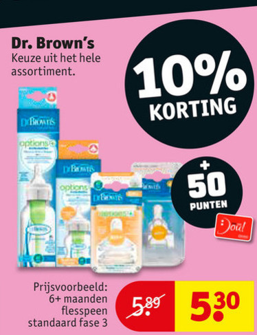 Dr Browns   flesspeen, babyflesje folder aanbieding bij  Kruidvat - details