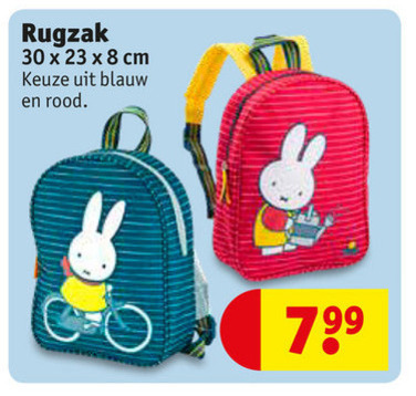 Nijntje   kinderrugtas folder aanbieding bij  Kruidvat - details