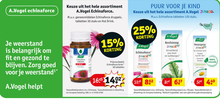 A Vogel   voedingssupplement folder aanbieding bij  Kruidvat - details