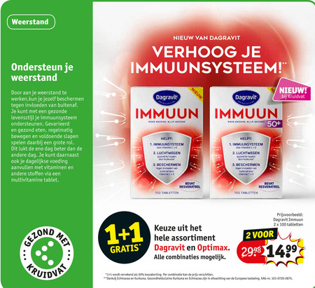 Optimax   multivitaminen folder aanbieding bij  Kruidvat - details