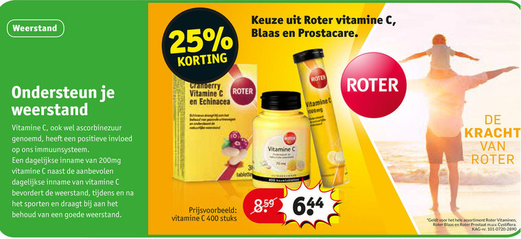 Roter   voedingssupplement, vitamine folder aanbieding bij  Kruidvat - details