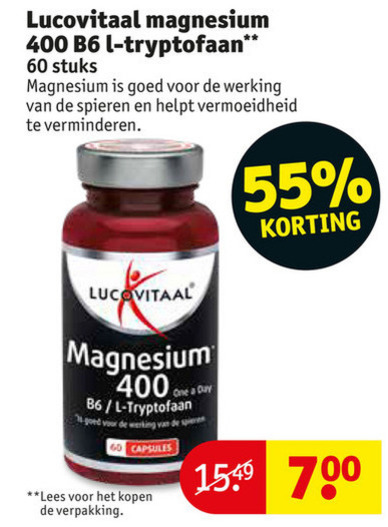 Lucovitaal   voedingssupplement folder aanbieding bij  Kruidvat - details