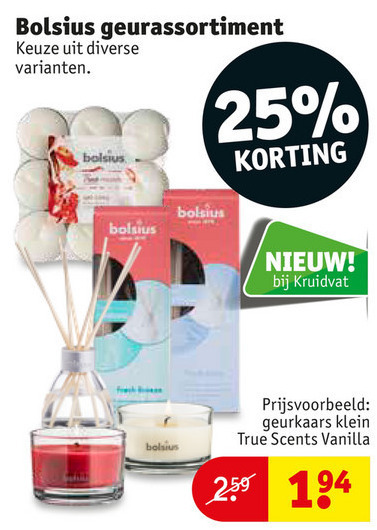 Bolsius   luchtverfrisser, geurkaars folder aanbieding bij  Kruidvat - details