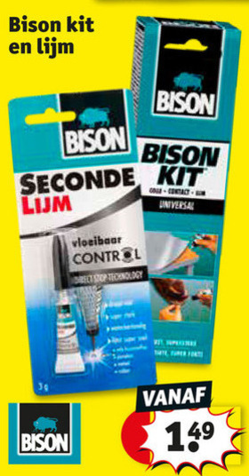 Bison   lijm, secondelijm folder aanbieding bij  Kruidvat - details