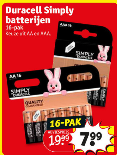 Duracell   batterij folder aanbieding bij  Kruidvat - details