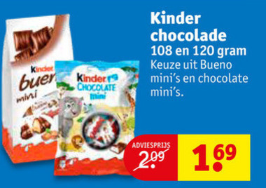 Kinder   chocolade folder aanbieding bij  Kruidvat - details