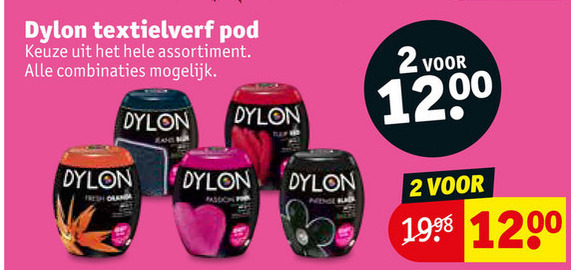 Dylon textielverf folder bij Kruidvat - details