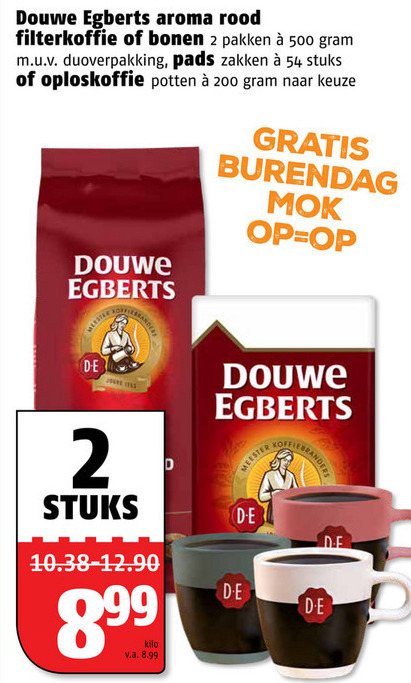 Douwe Egberts   koffie, koffiepad folder aanbieding bij  Poiesz - details