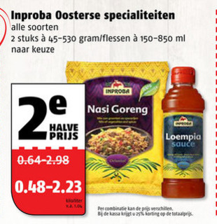 Inproba   maaltijdmix, chilisaus folder aanbieding bij  Poiesz - details