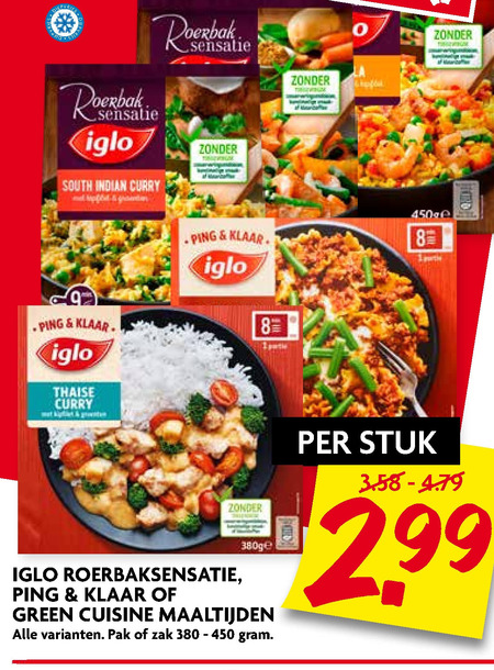 Iglo   diepvriesmaaltijd folder aanbieding bij  Dekamarkt - details