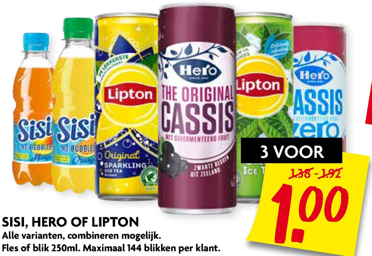 Sisi   frisdrank folder aanbieding bij  Dekamarkt - details