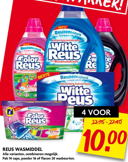 Color Reus   wasmiddel folder aanbieding bij  Dekamarkt - details