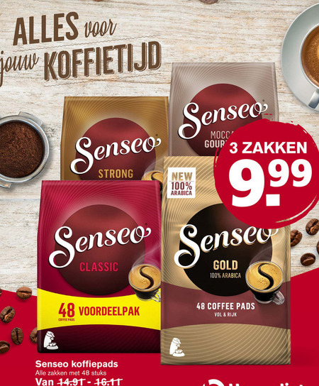 Douwe Egberts Senseo   koffiepad folder aanbieding bij  Hoogvliet - details