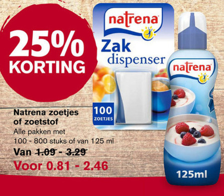 Natrena   zoetjes folder aanbieding bij  Hoogvliet - details