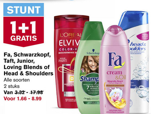 Gliss Kur   shampoo, hairspray folder aanbieding bij  Hoogvliet - details