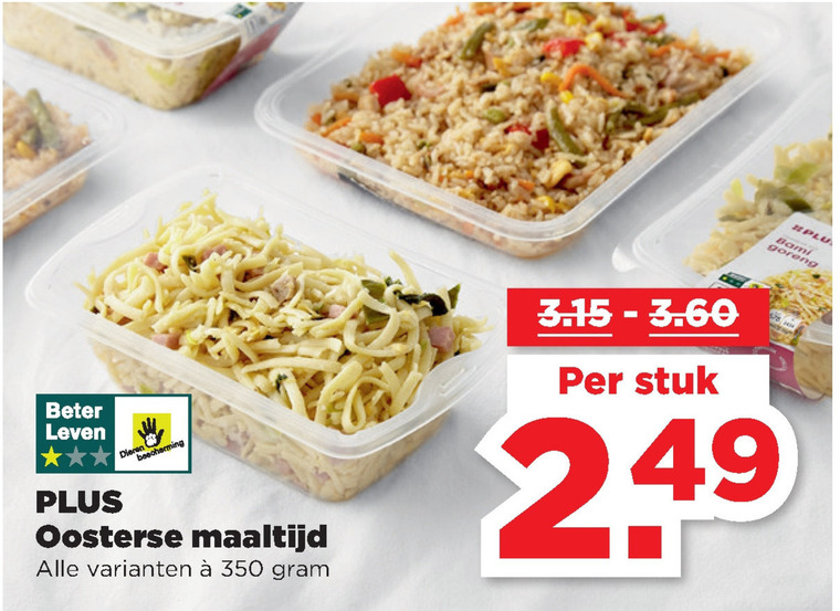 Plus Huismerk   oosterse maaltijd folder aanbieding bij  Plus - details