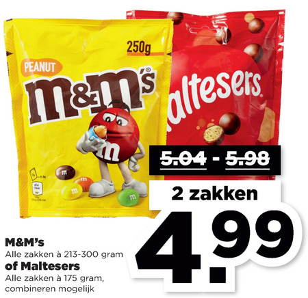 Maltesers   chocolade, chocoladepindas folder aanbieding bij  Plus - details