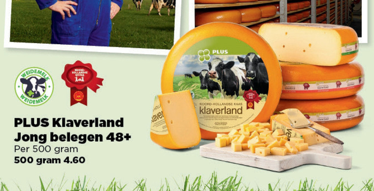 Klaverland   kaas folder aanbieding bij  Plus - details