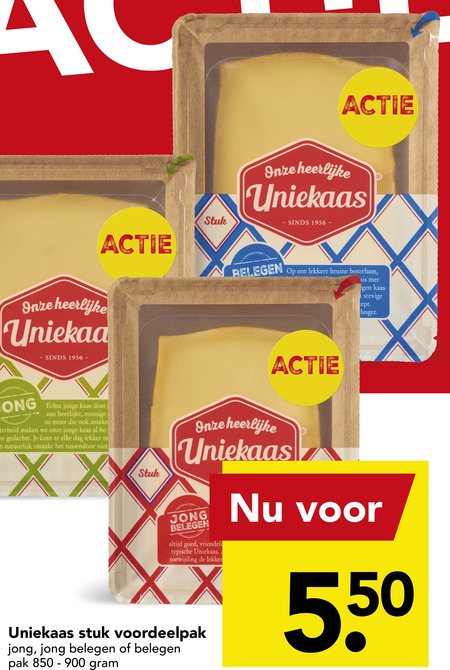 Uniekaas   kaas folder aanbieding bij  Deen - details