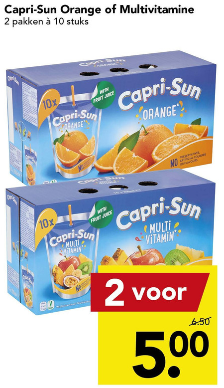 Capri-Sun   fruitdrank folder aanbieding bij  Deen - details