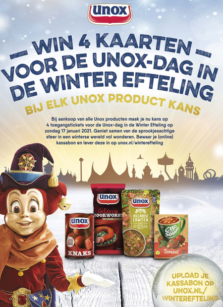 Unox   soep, rookworst folder aanbieding bij  Deen - details