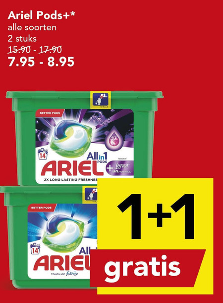 Ariel   wasmiddel folder aanbieding bij  Deen - details