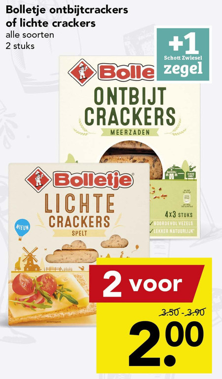 Bolletje   crackers folder aanbieding bij  Deen - details