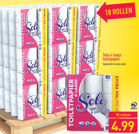 Solo   toiletpapier folder aanbieding bij  Aldi - details