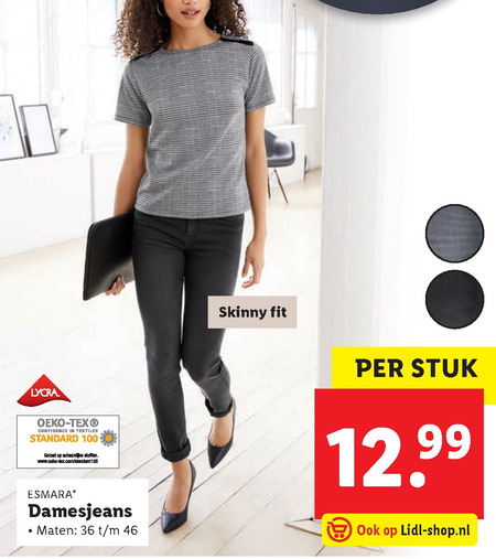 esmara   dames jeans folder aanbieding bij  Lidl - details