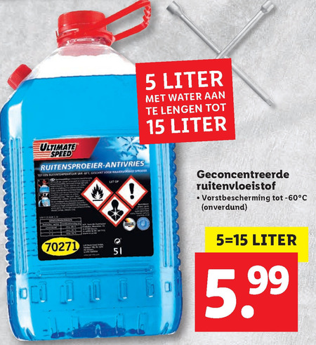 W5   ruitensproeiervloeistof folder aanbieding bij  Lidl - details