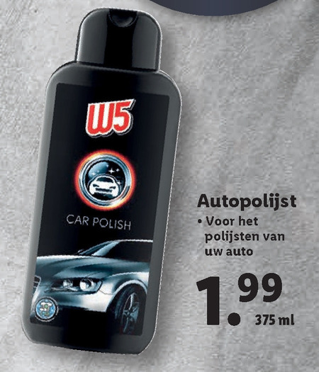 W5   autowassen folder aanbieding bij  Lidl - details