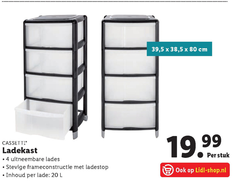 hoog Voorzichtig Omzet kunststof ladenkast folder aanbieding bij Lidl - details