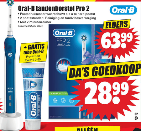 Braun Oral-B   electrische tandenborstel folder aanbieding bij  Dirk - details