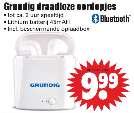 Grundig   oortelefoon folder aanbieding bij  Dirk - details