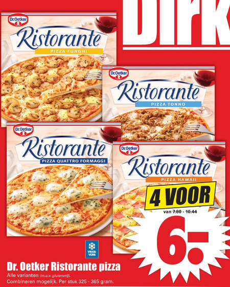 Dr Oetker   diepvriespizza folder aanbieding bij  Dirk - details