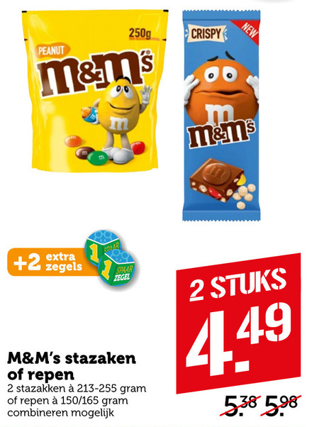 M en Ms   chocolade, chocoladepindas folder aanbieding bij  Coop - details